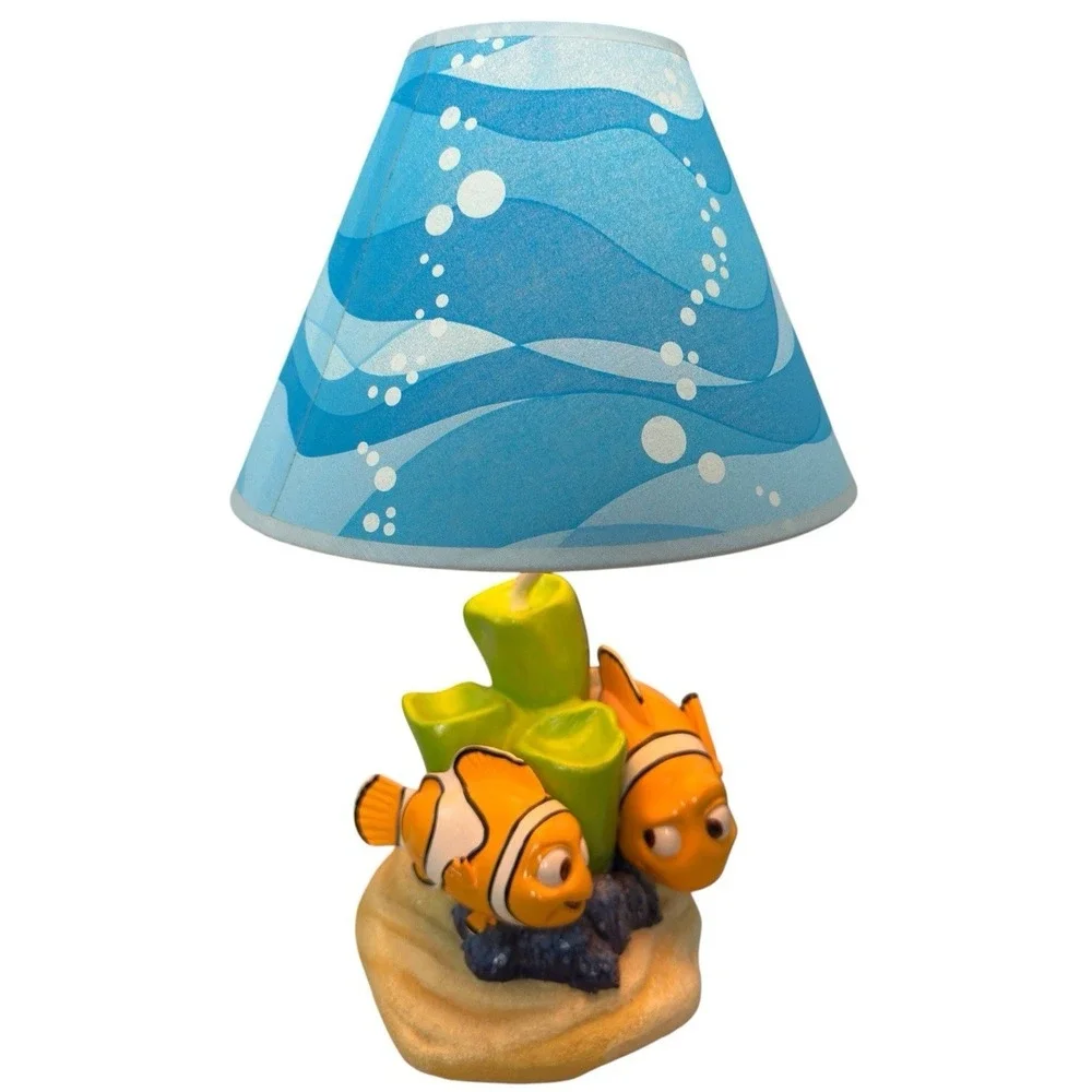 Disney Pixar Finding Nemo Table Lamp Nightlight Hampton Bay Nursery Room